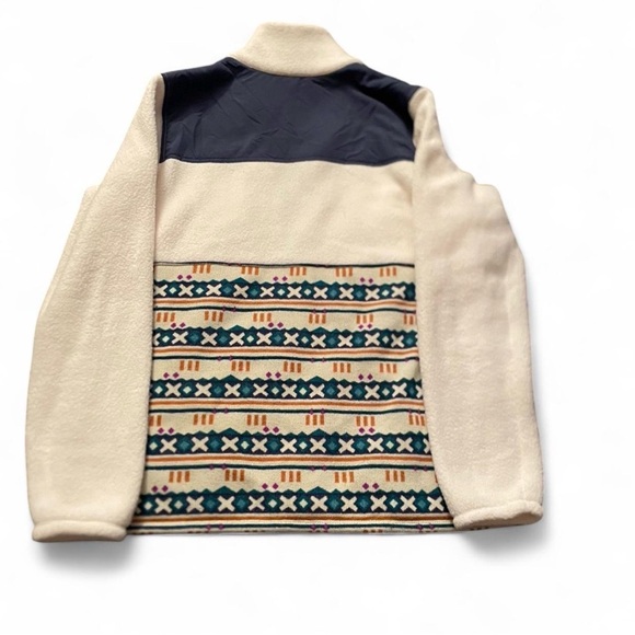 LL Bean Jacket Women’s Size L Sailcloth Sweater Fleece Sherpa Hybrid Pullover - Picture 5 of 5